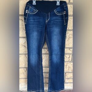 Wallflower Dark Blue Boot Cut Jeans Size Small maternity